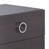Acme Furniture 20" Elms Accent Table Espresso: MDF Construction, Wood Veneer Top, Drawer Storage, No Tools Assembly - 4 of 4