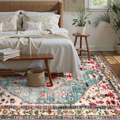 Lahome Washable Modern Area Rug-Soft Carpet for Living Room, Bedroom, or Office