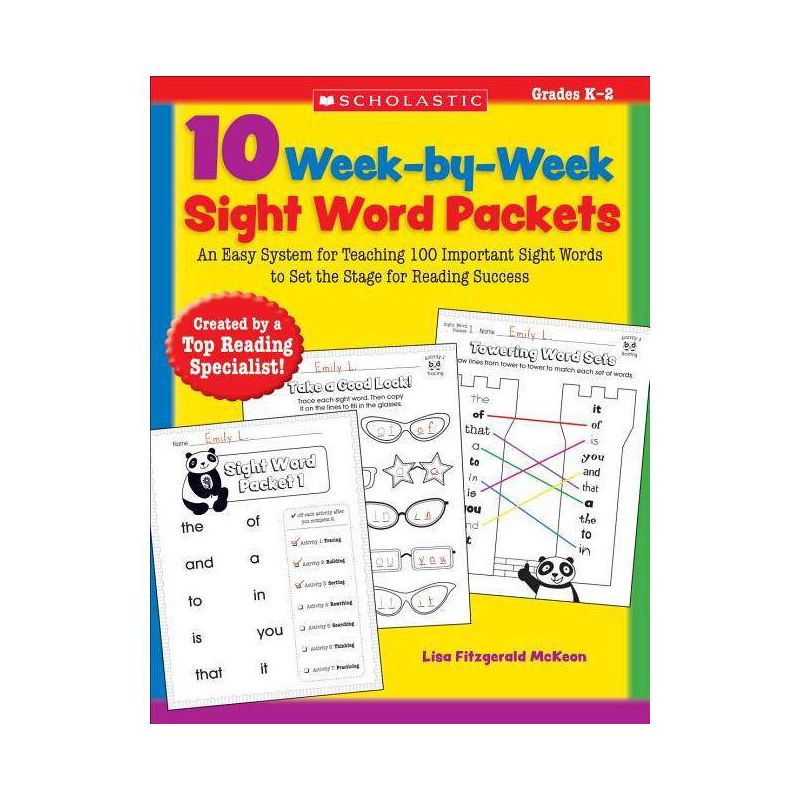 10 Week-By-Week Sight Word Packets - by  Lisa McKeon (Paperback), 1 of 2