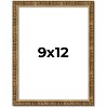 PosterPalooza | Photo Size Textured Gold Picture Frame - UV Acrylic, Foam Board Backing, Hanging Hardware - 3 of 4