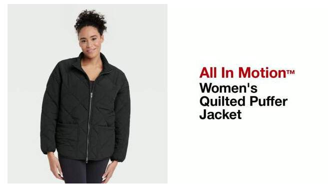Women's Quilted Puffer Jacket - All In Motion™, 2 of 11, play video