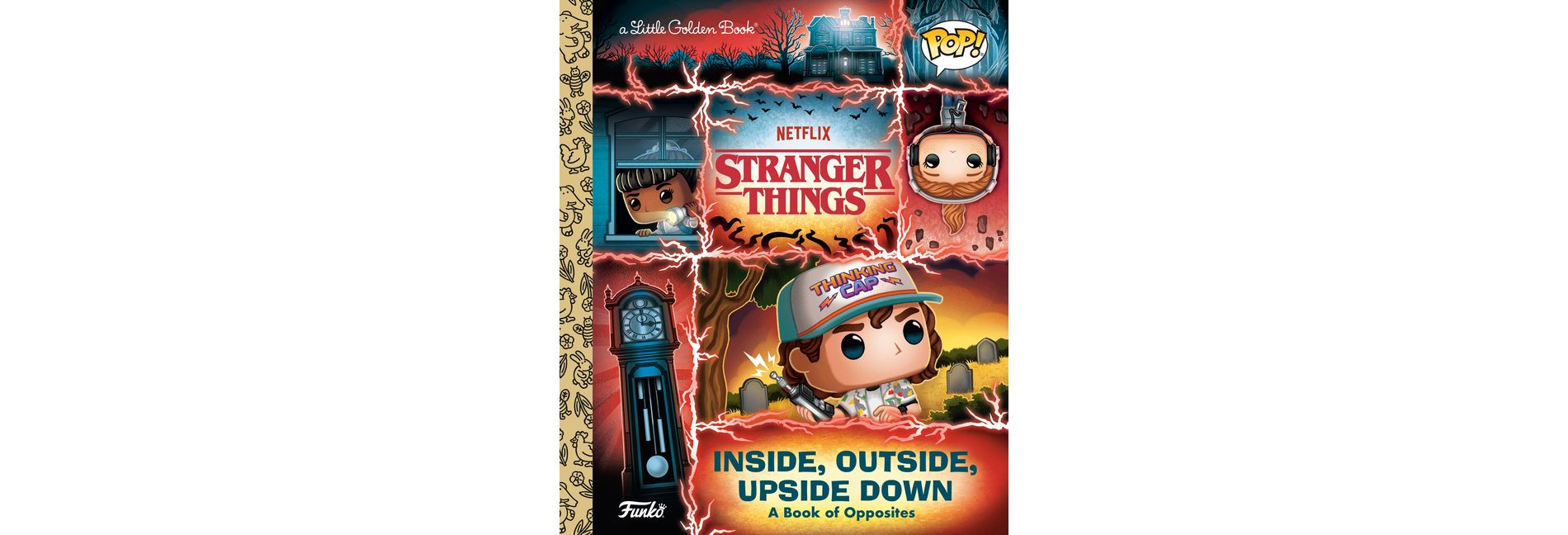 Stranger Things: Inside, Outside, Upside Down (Funko Pop!) - (Little Golden Book) by  Geof Smith (Hardcover)