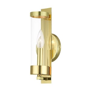 Livex Lighting Castleton 1 - Light Sconce in  Polished Brass - 1 of 1