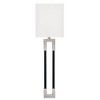 Capital Lighting Bleeker 1 - Light Wall Light in  Polished Nickel/Black - 2 of 3