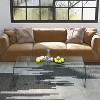 Yukimo 42.5 x 20 x 14 Inch Glass Coffee Table with Rounded Edges, Tempered Glass Top for Living Room - 2 of 4