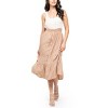 August Sky Women's Ruffle Strap Two-fer Midi Dress - 4 of 4
