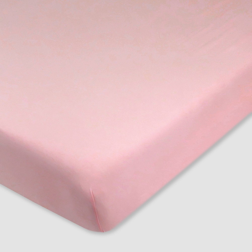 Photos - Bed Linen Honest Baby Organic Cotton Fitted Crib Sheet - Strawberry Cream