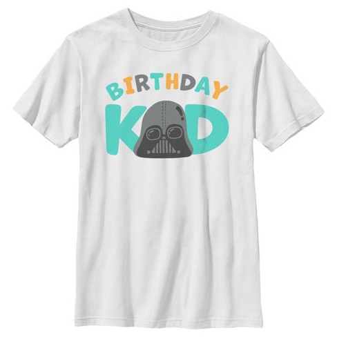 Boy's Star Wars Birthday Kid Cartoon Darth Vader T-Shirt - image 1 of 4