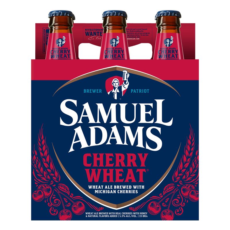 Samuel Adams Cherry Wheat Beer - 6pk/12 fl oz Bottles, 5 of 8