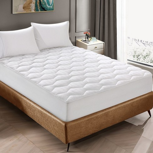 Peace Nest White 500 Thread Count Down Alternative Mattress Pad, King ...