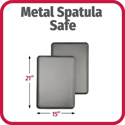 Extra Large Gray Nonstick Cookie Sheet with Lip