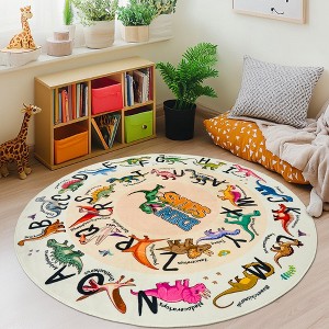 Kids ABC Educational Area Rugs For Kids Boys Girls Kindergarten Decorative Soft Crawling Floor Mats Children's Bedside Rugs - 1 of 4