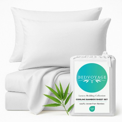 BedVoyage 300 Thread Count Luxury 100% Viscose from Bamboo Bed Sheet Set