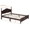 Retro Style Wood Platform Bed with Sturdy Frame and Natural Headboard ,No Box Spring Required, Easy Assembly-Maison Boucle - 4 of 4