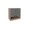 Wood dressers with Three Drawers, One Shelf, Compact Design, and Durable Construction - 4 of 4