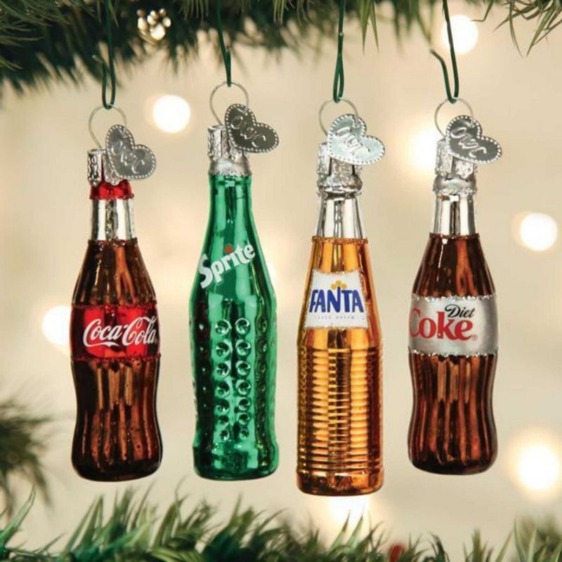 Old World Christmas 3.25 In Coca Cola Mini Beverage Set Sprite Coke Fanta Tree Ornaments, 3 of 4