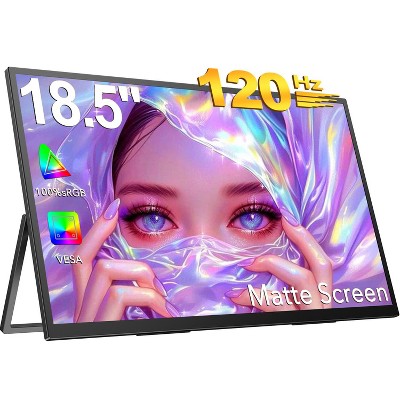 UPERFECT 18.5" 120Hz Portable Gaming Monitor 180° Adjustable Stand FHD 1080P HDR USB C HDMI, For Laptop, Phone, PC, Gaming Consoles