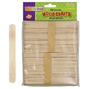 Creativity Street Jumbo Craft Sticks, Natural, 6" x .75", 100 Pieces (Pack of 10) - 1 of 1