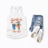 Simply Sage Market Women's Party In The USA Hot Dog  Racerback Tank - 3 of 4