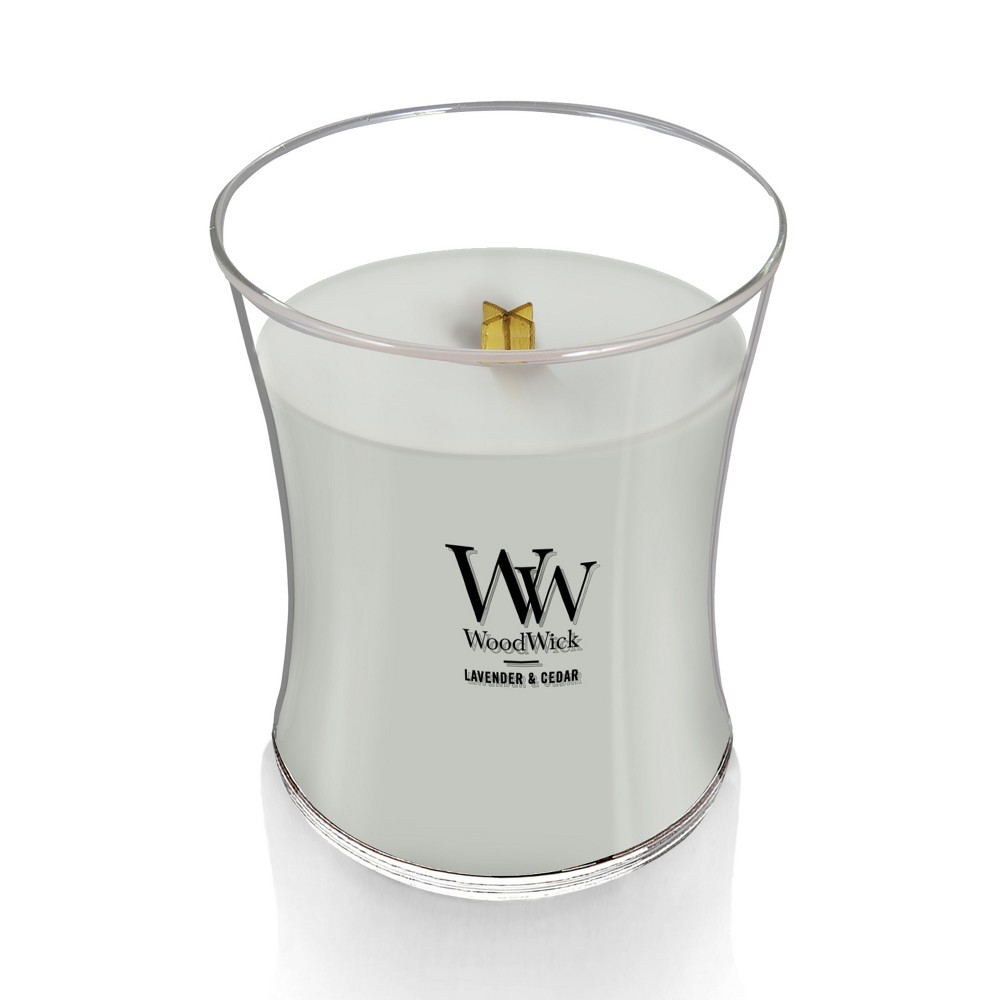 Photos - Other Decoration WoodWick Medium Hourglass Lavender and Cedar Jar Candle 9.7oz 