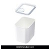 iDesign Medium Canister with Removable Pour Cap - Set of 4 - White - 4 of 4