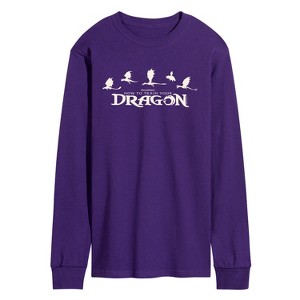 Men's - How To Train Your Dragon - Dragons Long Sleeve Graphic T-Shirt - 1 of 2