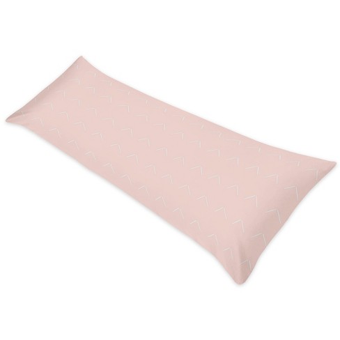 Sweet Jojo Designs Girl Body Pillow Cover pillow Not Included 54in.x20in. Woodland Arrow Pink And White Target