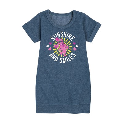 - Blue's Clues & You! - Mommy Is My Sunshine Graphic Short Sleeve Fleece Dress