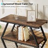 Tribesigns Industrial Side Table with 3 Storage Shelves - 4 of 4