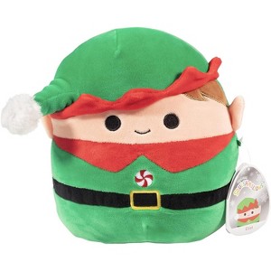 Squishmallow 8" Elliot The Christmas Elf - Official Kellytoy Holiday Plush - Soft and Squishy Stuffed Animal Toy - Great Gift for Kids - 1 of 3