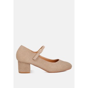 Dallin Suede Block Heel Mary Janes - 1 of 4