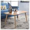 Cilla Coffee Table - Natural - Christopher Knight Home: Mid Century Modern, Mindi Veneer, Rectangle - image 2 of 4