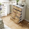 Zstar 5 Drawer Dresser for Bedroom, with Gold Metal Handles - 3 of 4