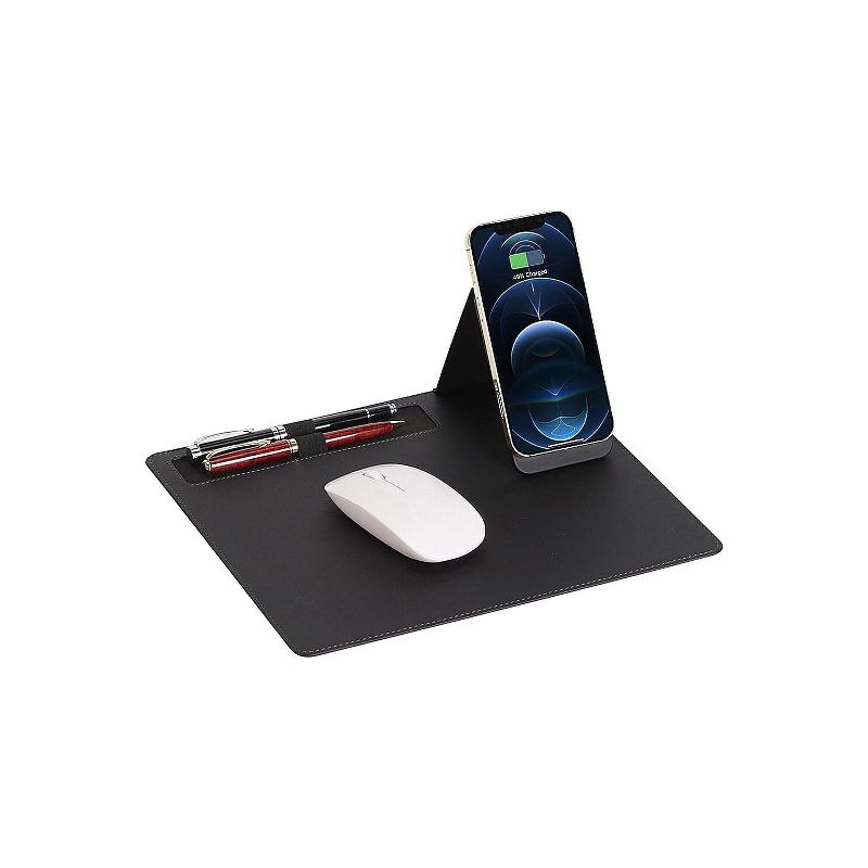 SaharaCase Office Mouse Pad with Wireless Charging Black (DA00004), 2 of 6
