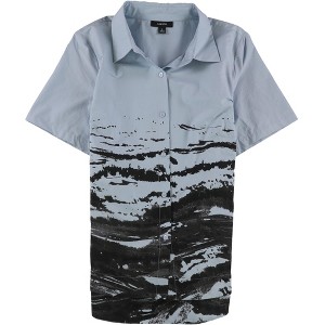 Alfani Womens Abstract Button Up Shirt - 1 of 2