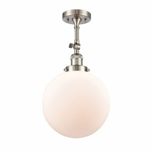 Beacon - 1 Light Semi-Flush Mount In Industrial Style-16 Inches Tall and 10 Inches Wide - 1 of 1