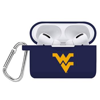 NCAA West Virginia Apple AirPods Pro Compatible Silicone Battery Case Cover - Blue