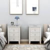 NicBex Mid-Century Nightstand Bedside End Table with Charging Station for Bedroom & Living Room - 2 of 4