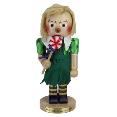Kurt S. Adler 14" Green and Beige Handcrafted Lollipop Munchkin Nutcracker