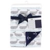 Hudson Baby Infant Boy Plush Mink Blanket, Whale, One Size - 2 of 2