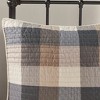 Gracie Mills Nanette 6 Piece Printed Herringbone Quilt Set with Throw Pillows - 3 of 4