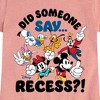 Girls' - Disney - Mickey Minnie Donald Goofy Daisy Pluto Recess Fitted Short Sleeve Graphic T-Shirt - 2 of 4