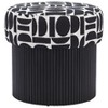 Zuo Boto Storage Ottoman Black & White - 3 of 4