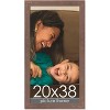 PosterPalooza | Shabby Chic Brown Picture Frame - UV Acrylic, Foam Board Backing, Hanging Hardware - 2 of 4