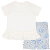 Disney Lilo and Stitch Girls Ruffle Hem T-Shirt and Biker Shorts 2-Piece Set - Off-White, 5 - 4 of 4
