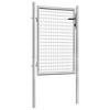 vidaXL Garden Gate Galvanized Steel 41.3"x59.1" Silver - 2 of 4