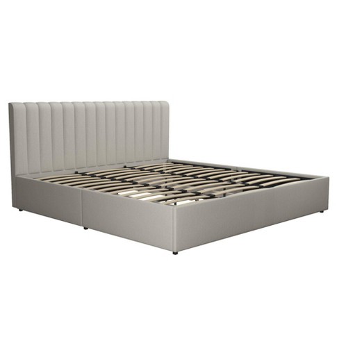 King Brittany Upholstered Bed With, Tufted Bed With Storage King