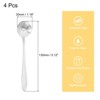 Unique Bargains Reusable Stainless Steel Mini Teaspoons for Espresso Sugar Cake 4 Pcs - 2 of 4