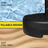 Okak Half-Round Umbrella Base, Sand or Water Filled Umbrella Stand Fit 1.5-2IN Umbrella Pole, Cantilever Umbrella Base for Backyard, Black - 3 of 4