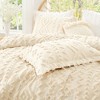 Amelie Home Textured Boho Comforter Set, Soft Lightweight Bedding with Rustic Diamond Design - 3 of 4